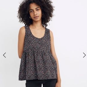 Madewell Fieldwalk Floral Tiered Tank Top XS